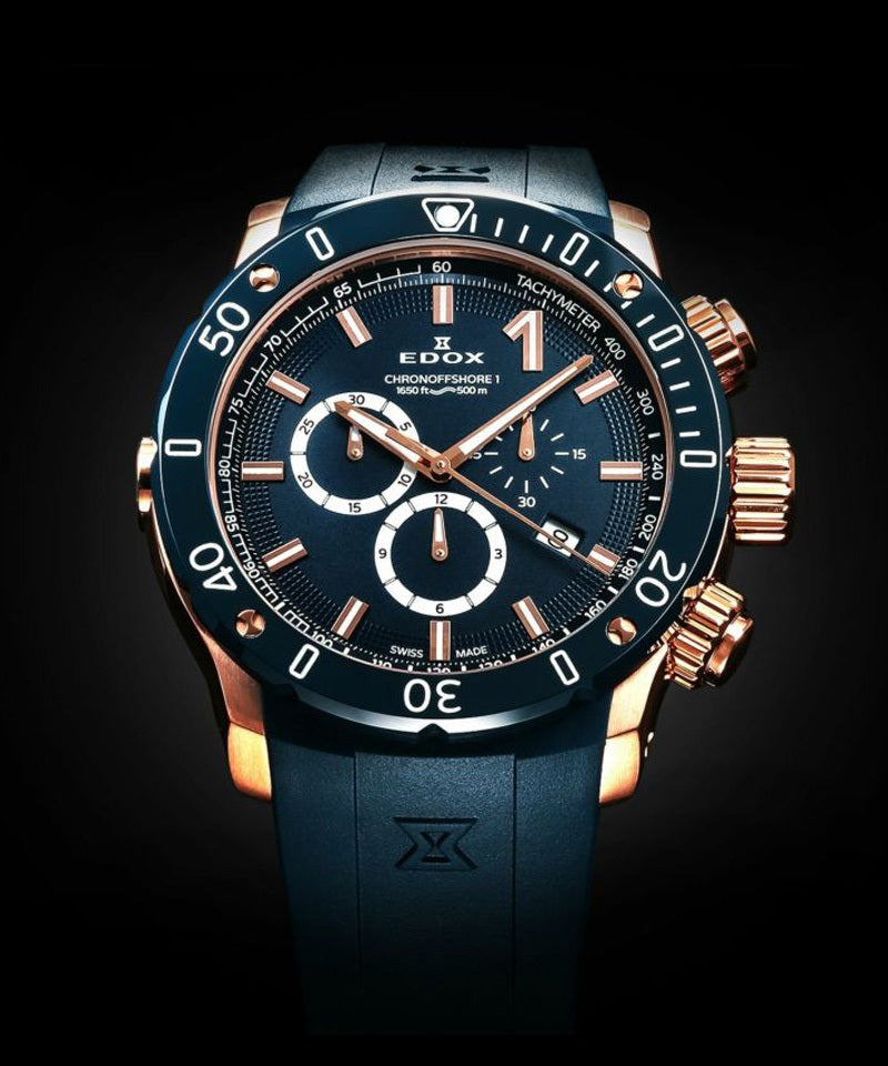 クロノオフショア1 クロノグラフ クオーツ 10221-37RBU3-BUIR3