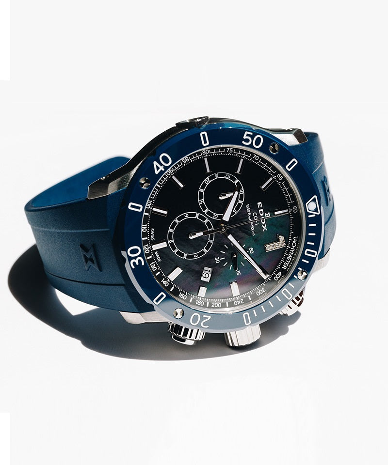 日本限定100本 クロノオフショア1 クロノグラフ ジャパン リミテッドエディション クオーツ 10221-3BU3-BMOPD1 エドックス