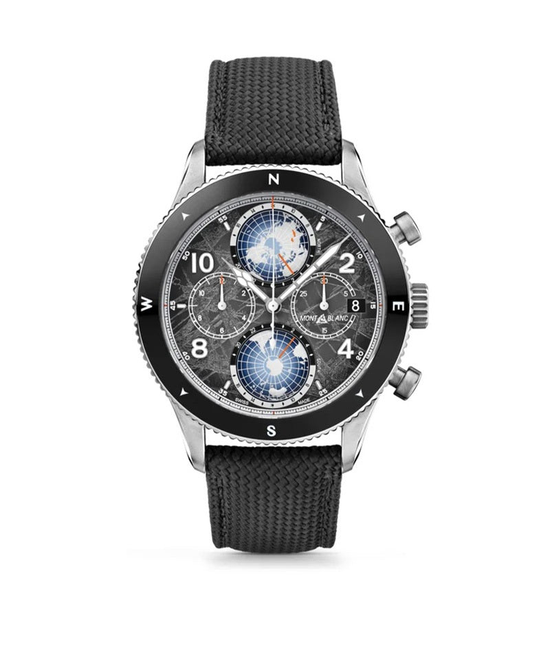 モンブラン 1858 ジオスフェール クロノグラフ ゼロ オキシジェン ザ・8000 リミテッドエディション 自動巻き MB130811