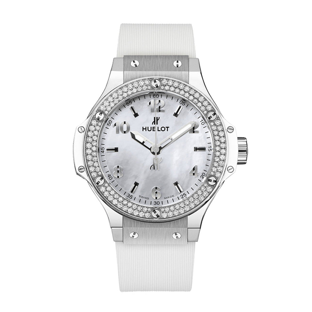 ビッグ・バン オールホワイト ダイヤモンド マザーオブパール クォーツ 361.SE.6010.RW.1104