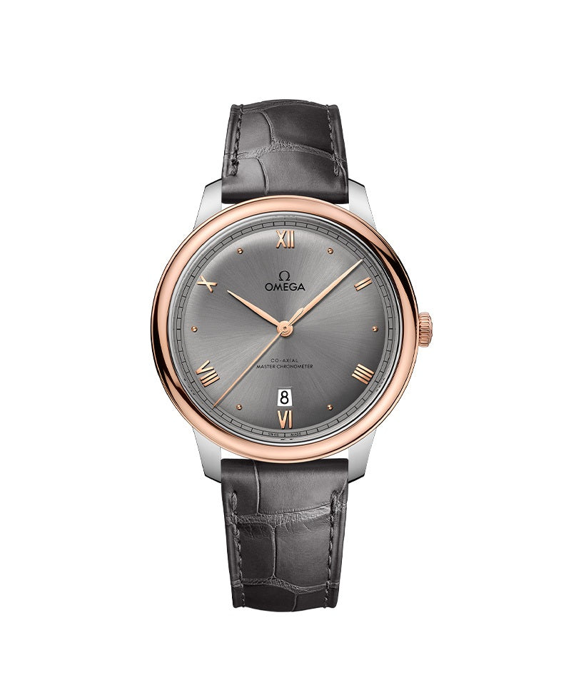 デ・ヴィル プレステージ セドナゴールド レザーストラップ 手巻き 40 MM 434.23.40.20.06.001