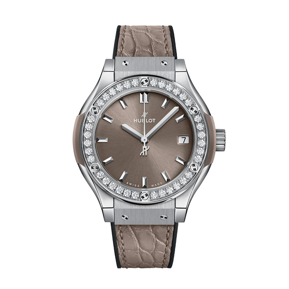 日本限定 クラシック・フュージョン チタニウムトープ ダイヤモンド クォーツ 33MM 581.NX.4670.LR.1104.JPN