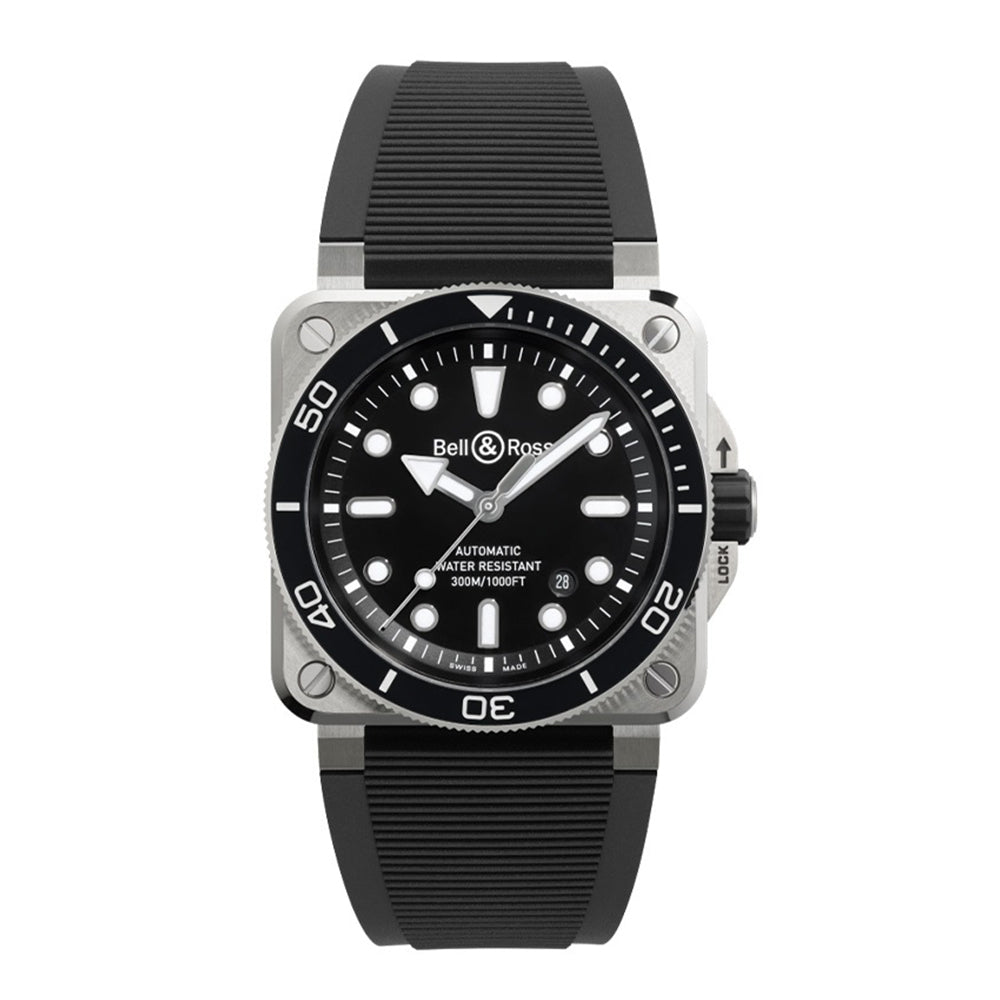 BR 03 DIVER BLACK STEEL 自動巻き BR03A-D-BL-ST/SRB