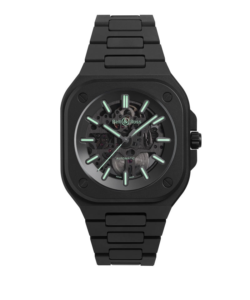 世界限定 500本 BR 05 SKELTON BLACK LUM CERAMIC 自動巻き BR05A-BLM-SKCE-SCE