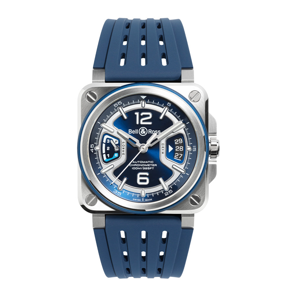 ベル＆ロス BR-X3 Blue Steel 自動巻き 41mm BRX3R-BLU-ST/SRB
