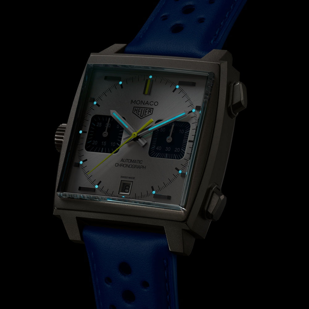 限定1000本 リミテッドエディション モナコ クロノグラフ レーシングブルー 自動巻 39mm CAW218C.FC6548
