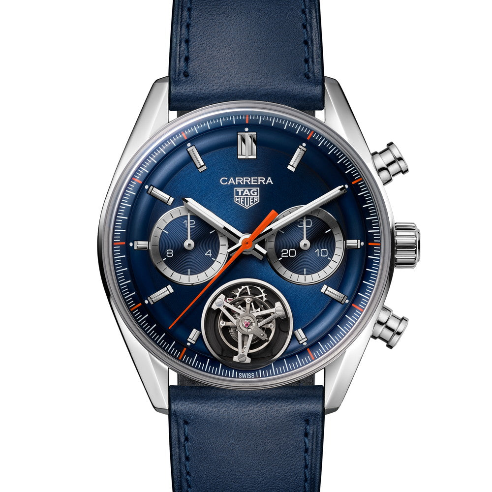 カレラ トゥールビヨン クロノグラフ 自動巻 42mm CBS5010.FC6543