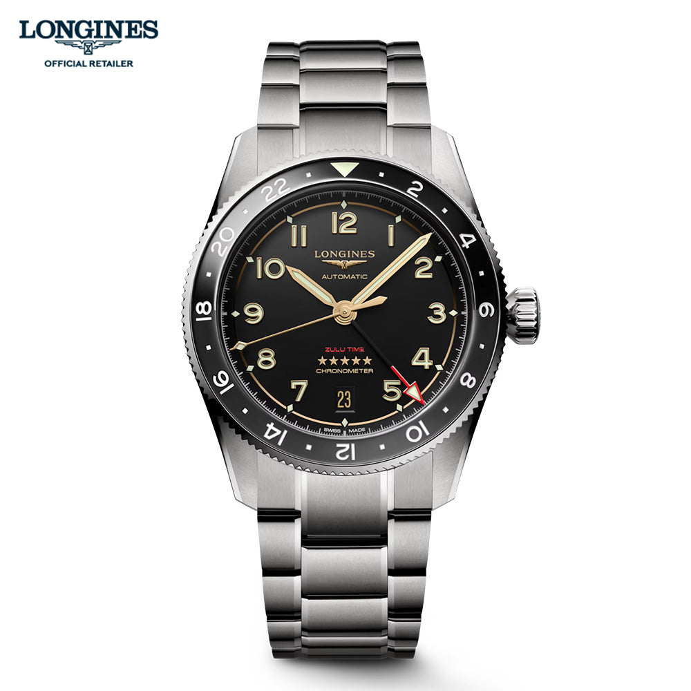 ロンジン スピリット ZULU TIME チタニウム 自動巻 39mm L3.802.1