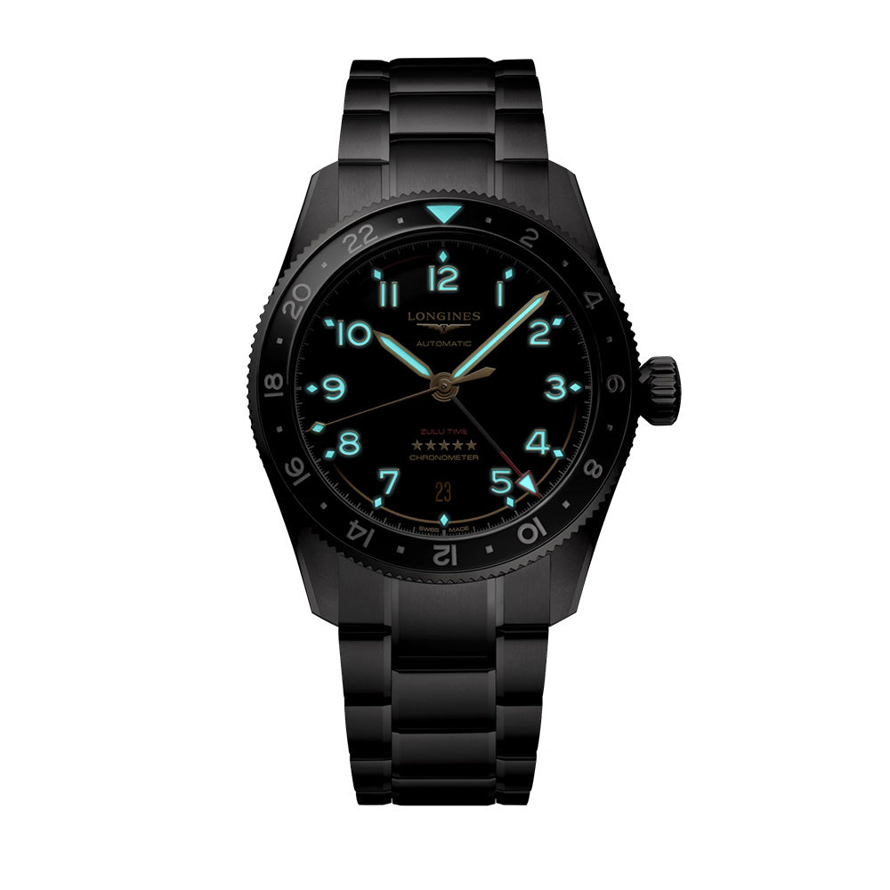 ロンジン スピリット ZULU TIME チタニウム 自動巻 39mm L3.802.1.53.6
