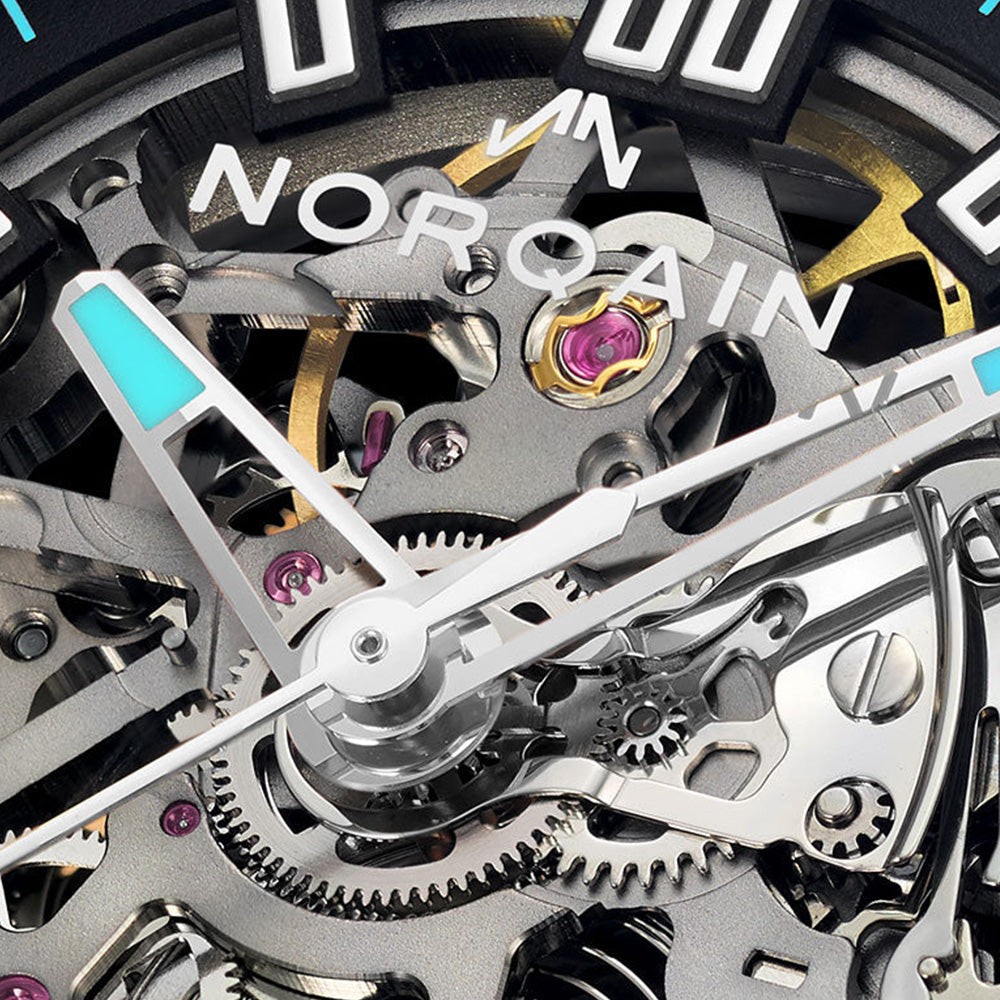 ワイルドワン スケルトン 自動巻き 42mm ターコイズ NNQ3000QBQ1AS/B007/3W1QBR.20BQ