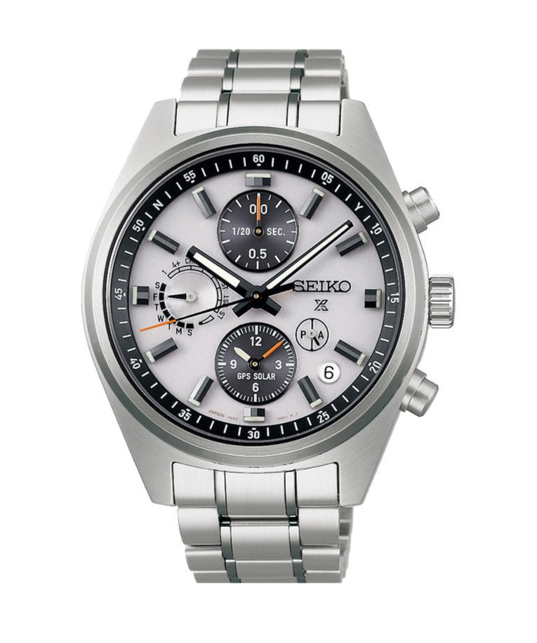 スピードタイマー GPSソーラー デュアルタイム・クロノグラフ SBED009