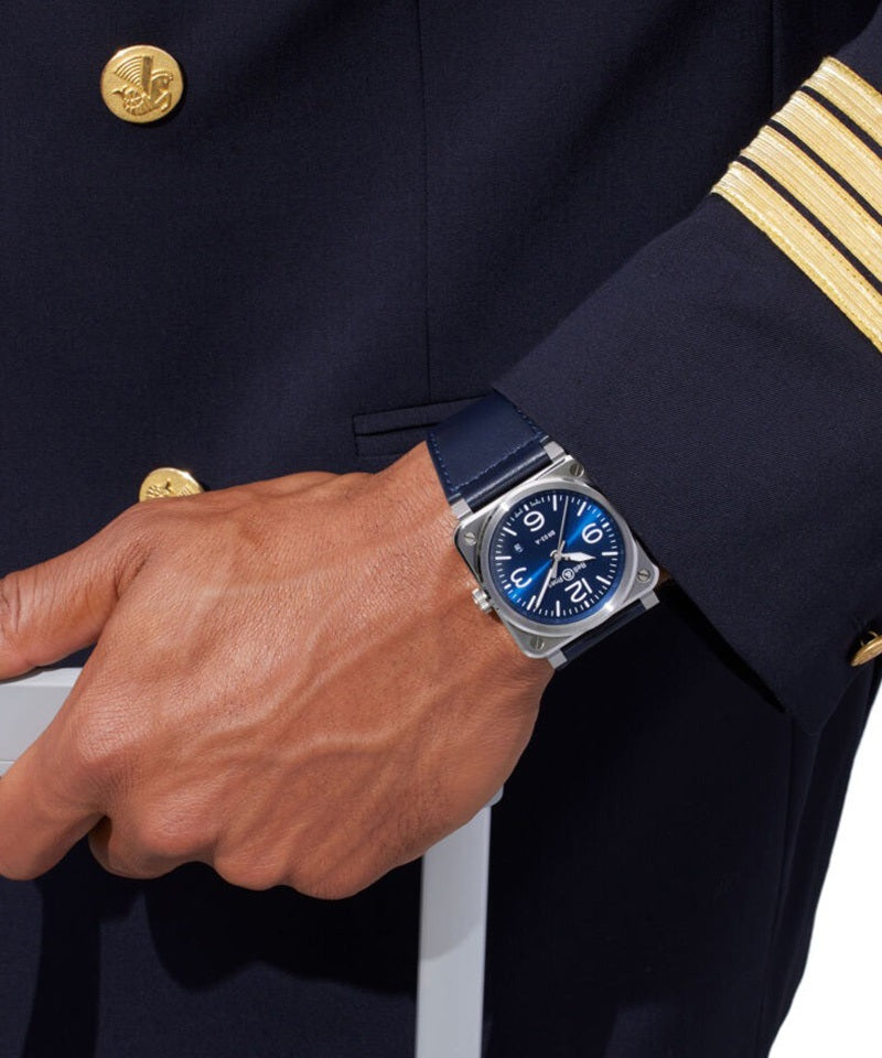 NEW BR 03 BLUE STEEL 自動巻き BR03A-BLU-ST/SCA