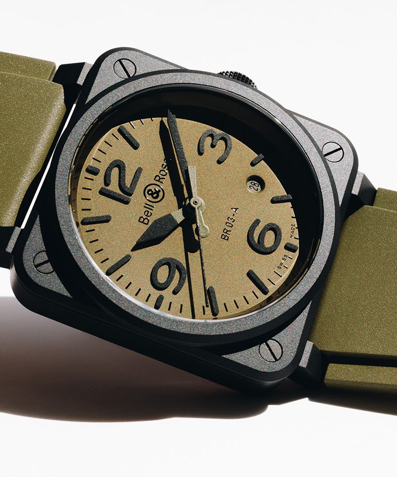 NEW BR 03 MILITARY CERAMIC 自動巻き BR03A-MIL-CE/SRB