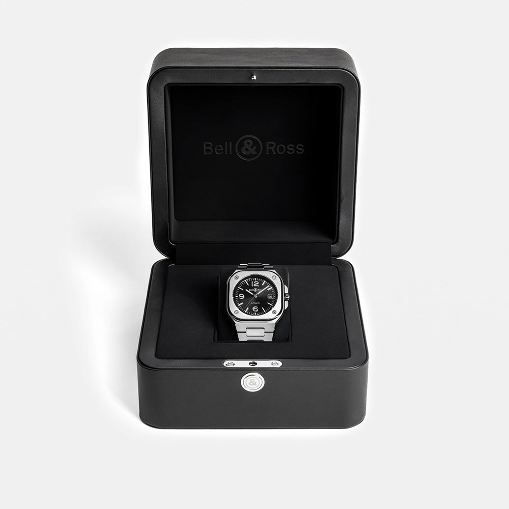 BR 05 BLACK STEEL 自動巻き 40mm BR05A-BL-ST/SST