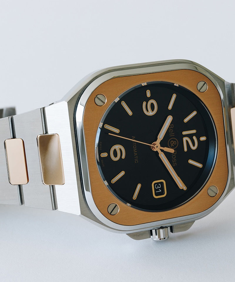 BR 05 BLACK STEEL & GOLD 自動巻き BR05A-BL-STPG/SSG