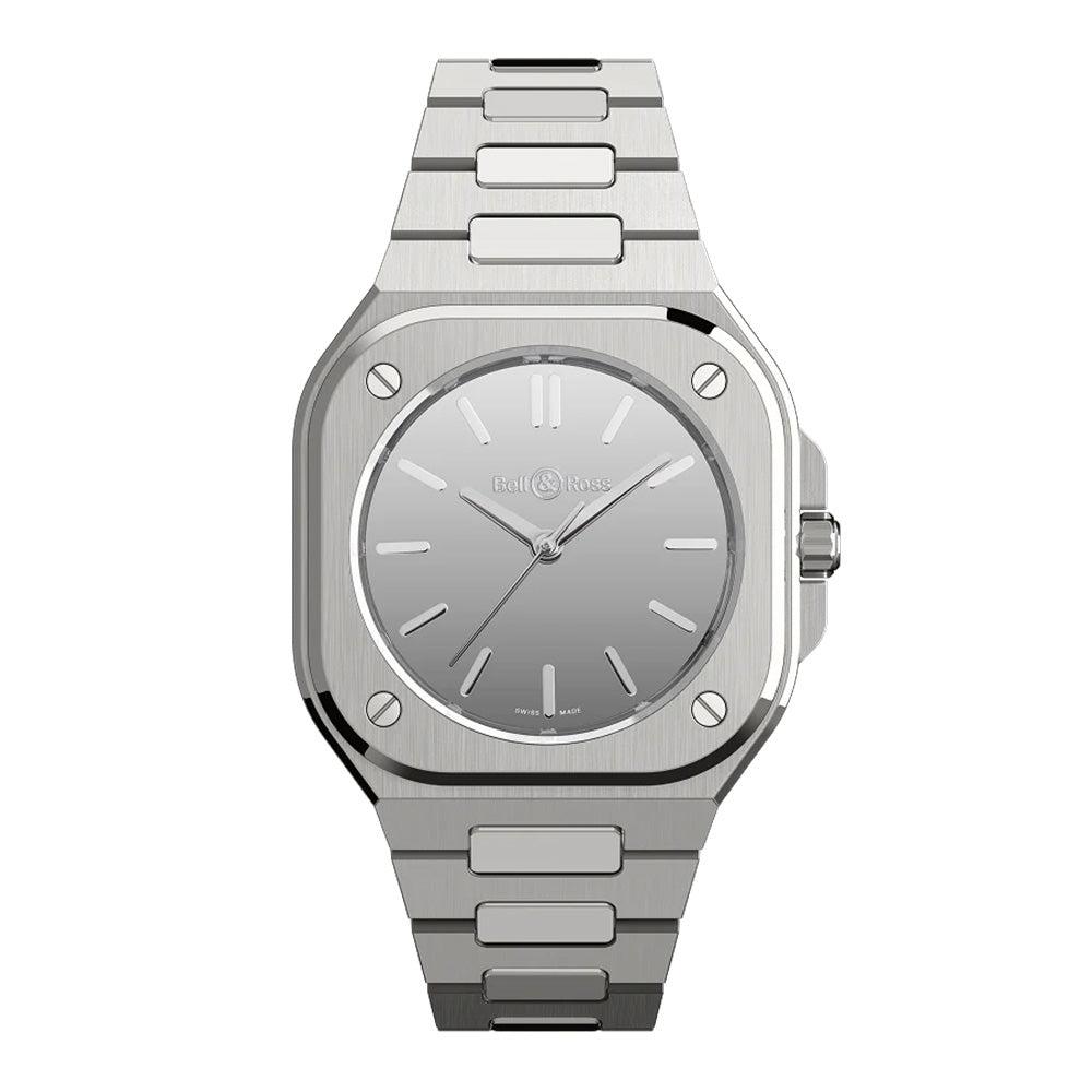 ベル＆ロス 世界限定250本 BR-05 Grey Mirror Steel 40mm 自動巻き