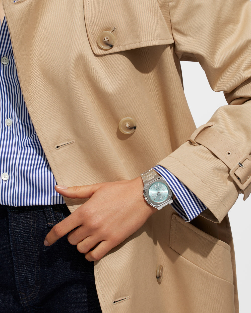 BR-05 36MM Ice Blue Steel 自動巻き BR05A-S-BU-ST/SST