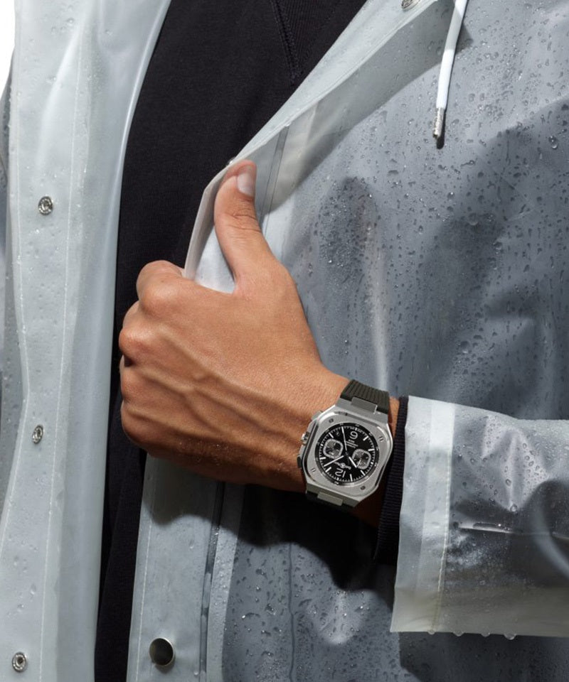 BR 05 CHRONO BLACK STEEL 自動巻き BR05C-BL-ST/SRB