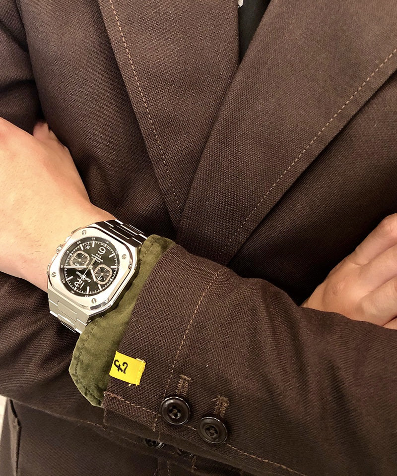 BR 05 CHRONO BLACK STEEL 自動巻き BR05C-BL-ST/SST