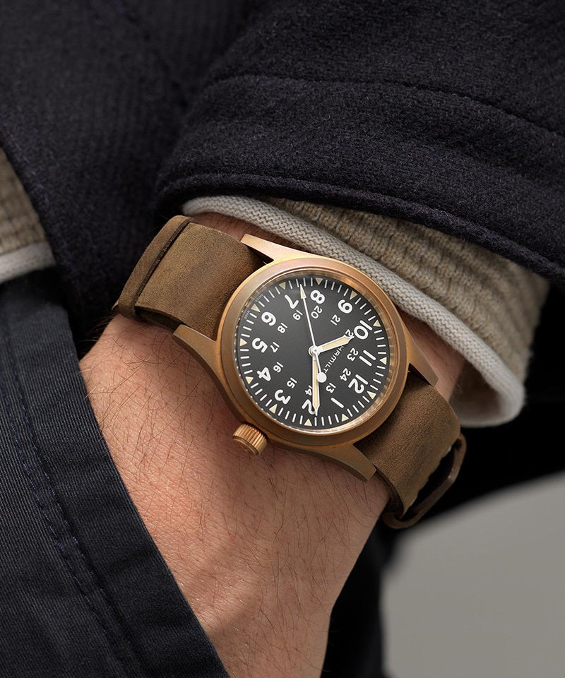 カーキ フィールド メカニカル ブロンズ 手巻き H69459530
