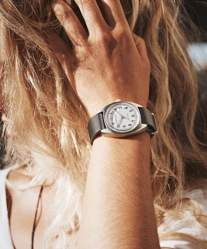 カーキ アビエーション パイロット パイオニア メカニカル 手巻き H76419951