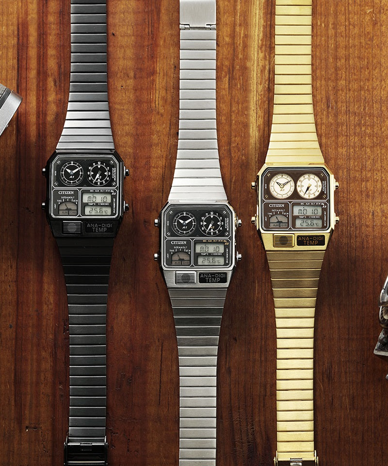 レコードレーベル アナデジテンプ クオーツ JG2101-78E シチズン