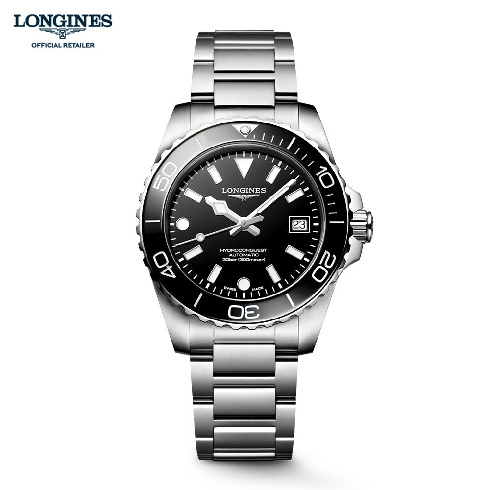 ロンジン ハイドロコンクエスト 39mm 自動巻 L3.779.4.56.6 – THREEC WEB