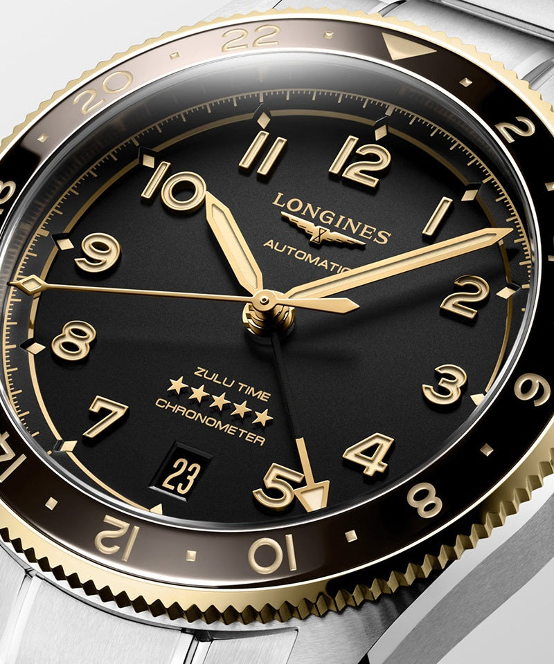 ロンジン スピリット ZULU TIME 自動巻 L3.802.5.53.6