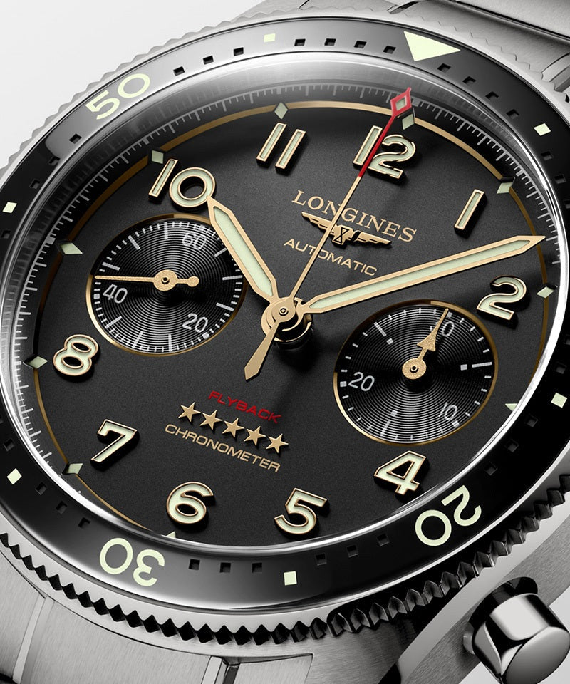 ロンジン スピリット フライバック チタニウム 自動巻 L3.821.1.53.6