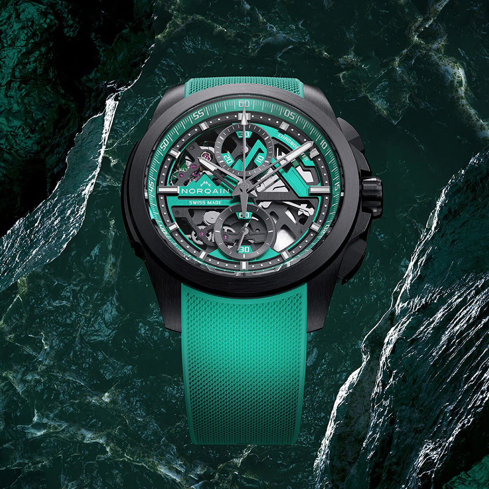 世界限定500本 インディペンデンス スケルトン クロノ リミテッドエディション 自動巻き 42mm NNT3200BLC/JD326/322CHJDR.20T