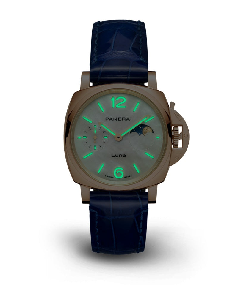 ルミノール ドゥエ ルナ ゴールドテック™ マドレペルラ 自動巻き 38mm PAM01181