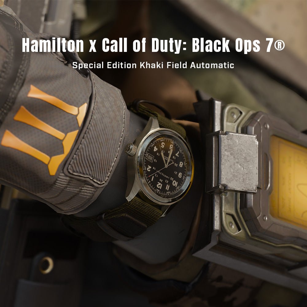 Hamilton Cod Hybed ハミルトン カーキ フィールド オート × コールオブデューティー 2025年11月14日発売! – THREEC WEB