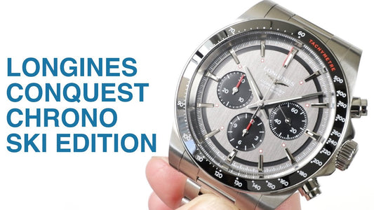 2025本限定 コンクエスト クロノ スキー エディション 自動巻 l3.836.4.52.9 【サンプルレビュー】