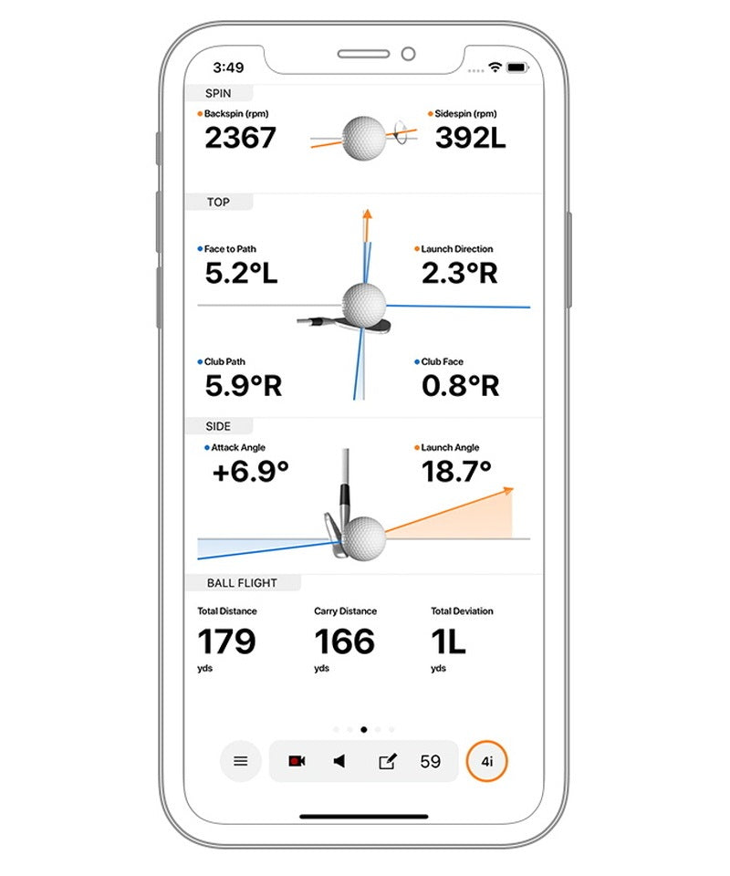 Approach R10 手のひらサイズのポータブル弾道測定器・ゴルフシミュレーター  010-02356-04
