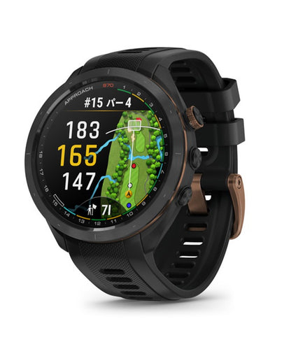 Approach S70 47mm ゴルフGPSウォッチ Black Bronze Edition 010-02746-71