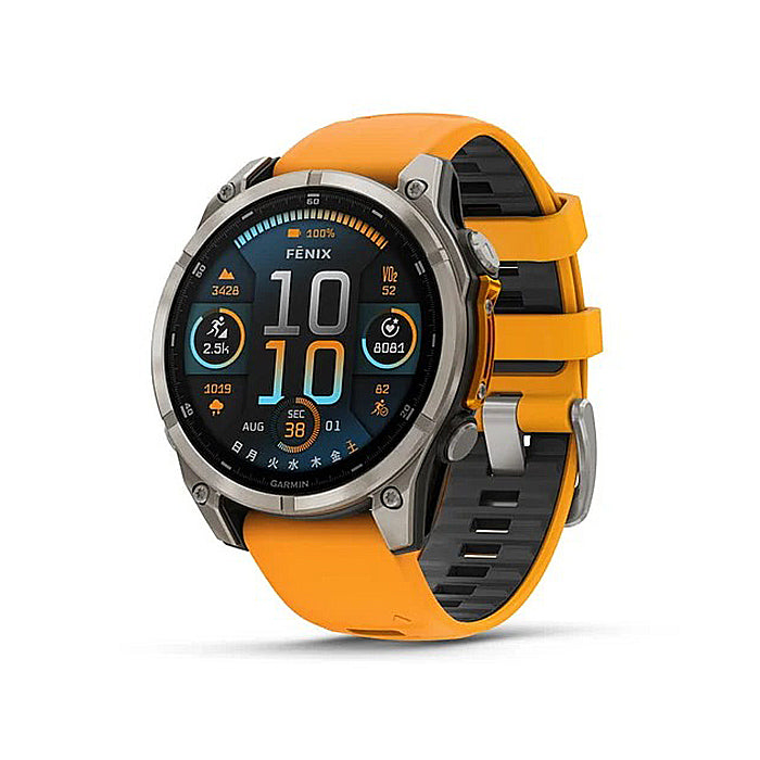 fenix 8 Sapphire AMOLED 47mm フラッグシップGPSウォッチ Spark Orange / Graphite 010-02904-17