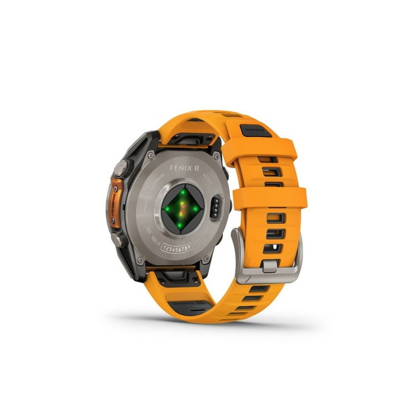fenix 8 Sapphire AMOLED 47mm フラッグシップGPSウォッチ Spark Orange / Graphite 010-02904-17