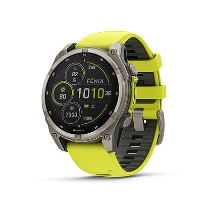 fenix 8 Sapphire Dual Power 47mm フラッグシップGPSウォッチ Amp Yellow 010-02906-51