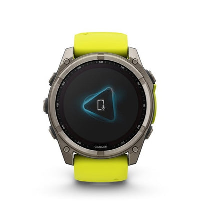 fenix 8 Sapphire Dual Power 47mm フラッグシップGPSウォッチ Amp Yellow 010-02906-51