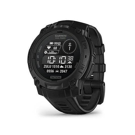Instinct 3 Dual Power Tactical タフネスGPSウォッチ 45mm Black  010-02934-80
