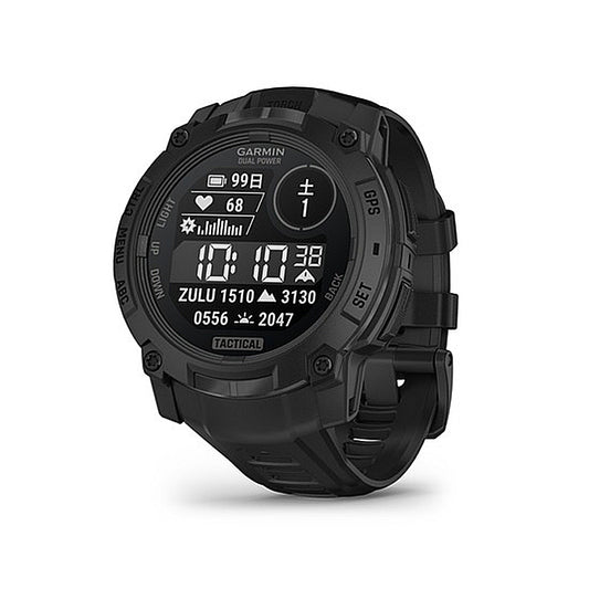 Instinct 3 Dual Power Tactical タフネスGPSウォッチ 50mm Black  010-02935-80