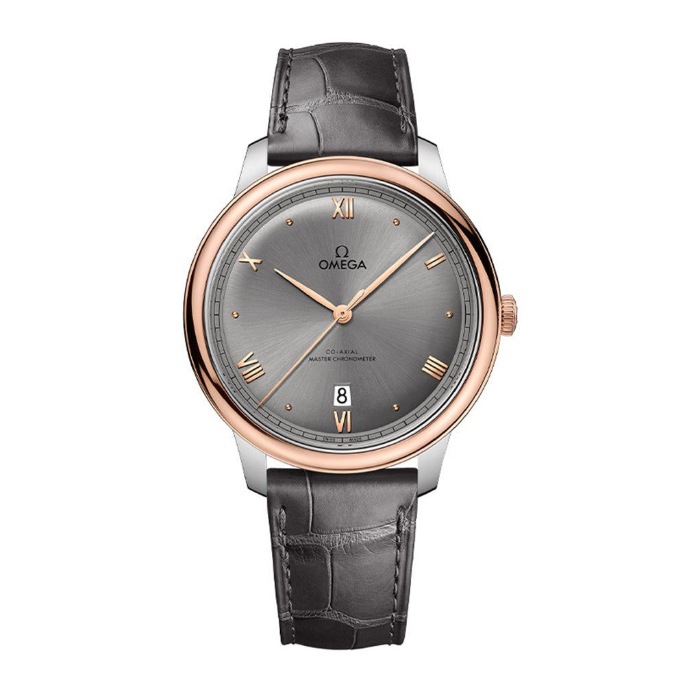 デ・ヴィル プレステージ セドナゴールド レザーストラップ 手巻き 40 MM 434.23.40.20.06.001