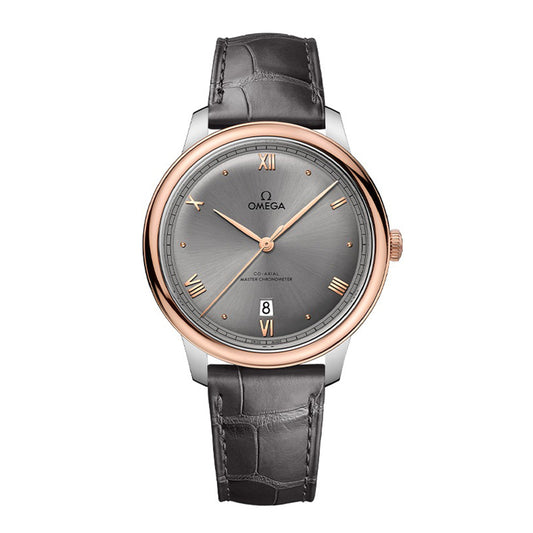 デ・ヴィル プレステージ セドナゴールド レザーストラップ 手巻き 40 MM 434.23.40.20.06.001