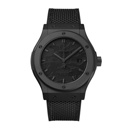 クラシック・フュージョン ヨウジヤマモト オールブラック カモ 自動巻き 42MM 542.CI.6670.NR.YOY