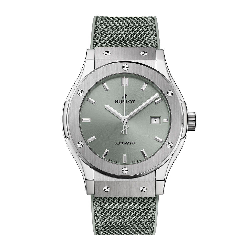 クラシック・フュージョン チタニウム セージグリーン 自動巻き 42MM 542.NX.891G.NR