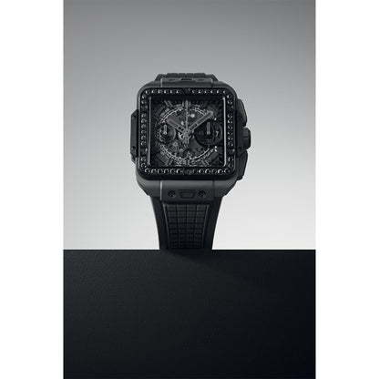 スクエア・バン ウニコ オールブラック ダイヤモンド 自動巻き 42mm 821.CX.0140.RX.1200