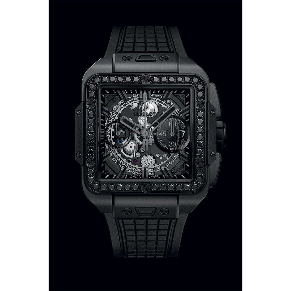 スクエア・バン ウニコ オールブラック ダイヤモンド 自動巻き 42mm 821.CX.0140.RX.1200