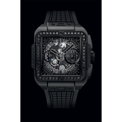 スクエア・バン ウニコ オールブラック ダイヤモンド 自動巻き 42mm 821.CX.0140.RX.1200