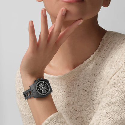 クロノマスター リバイバル シャドウ 自動巻 37mm 97.T384.4061/21.M384