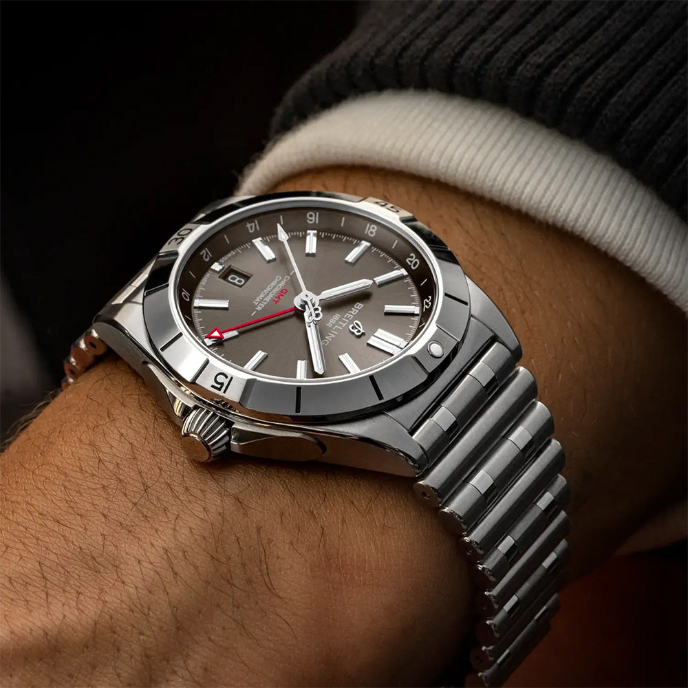 生産終了 クロノマット オートマチック GMT 40mm 自動巻 A32398101M1A1